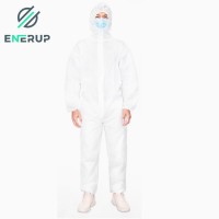 Enerup Safety Corona Virus Surgical Hospital Medical High Quality Disposable Sterile Coverall Isolation Protective Clothing